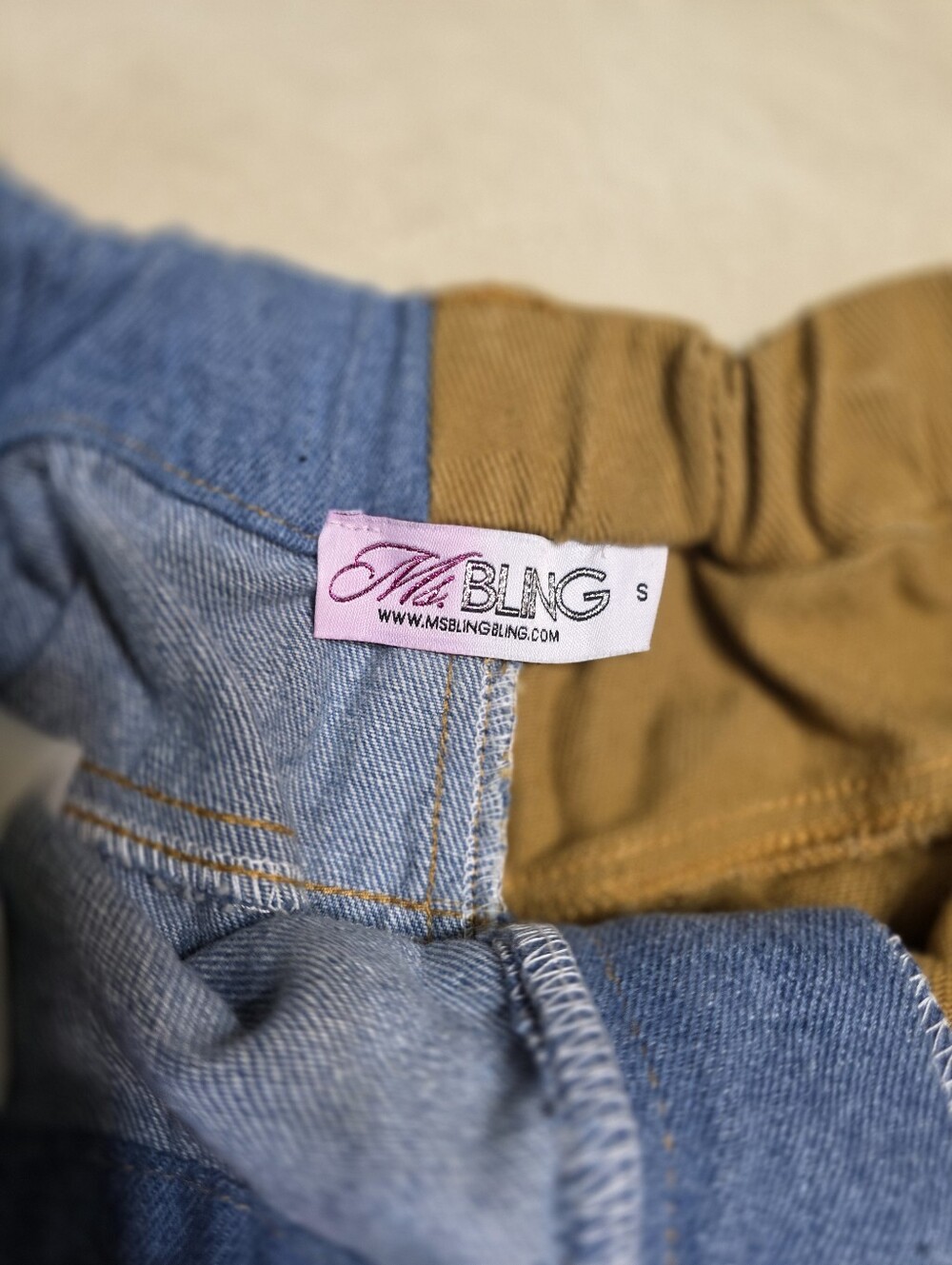 Ms. Bling Miami | Colorblock Utility Cargo Pants. Size S. - Picture 13 of 16